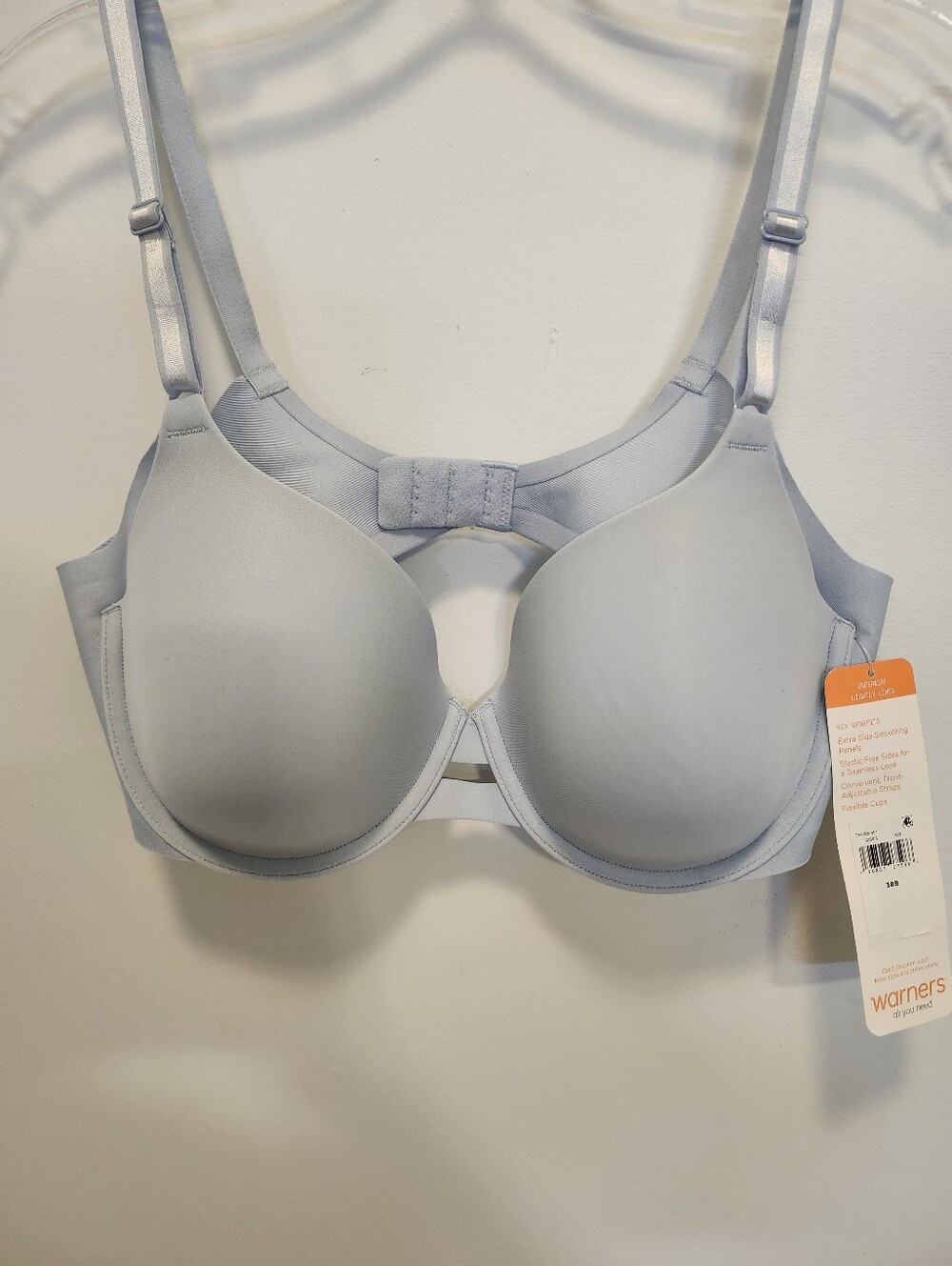 Warners Light Blue T-Shirt Bra with Smooth Molding NWT 38B